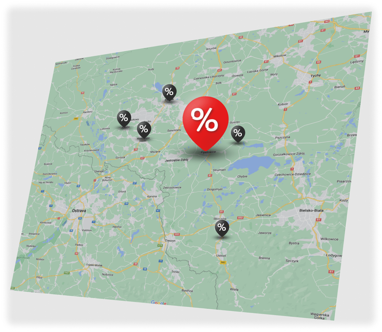 mapa sklepów bingo
