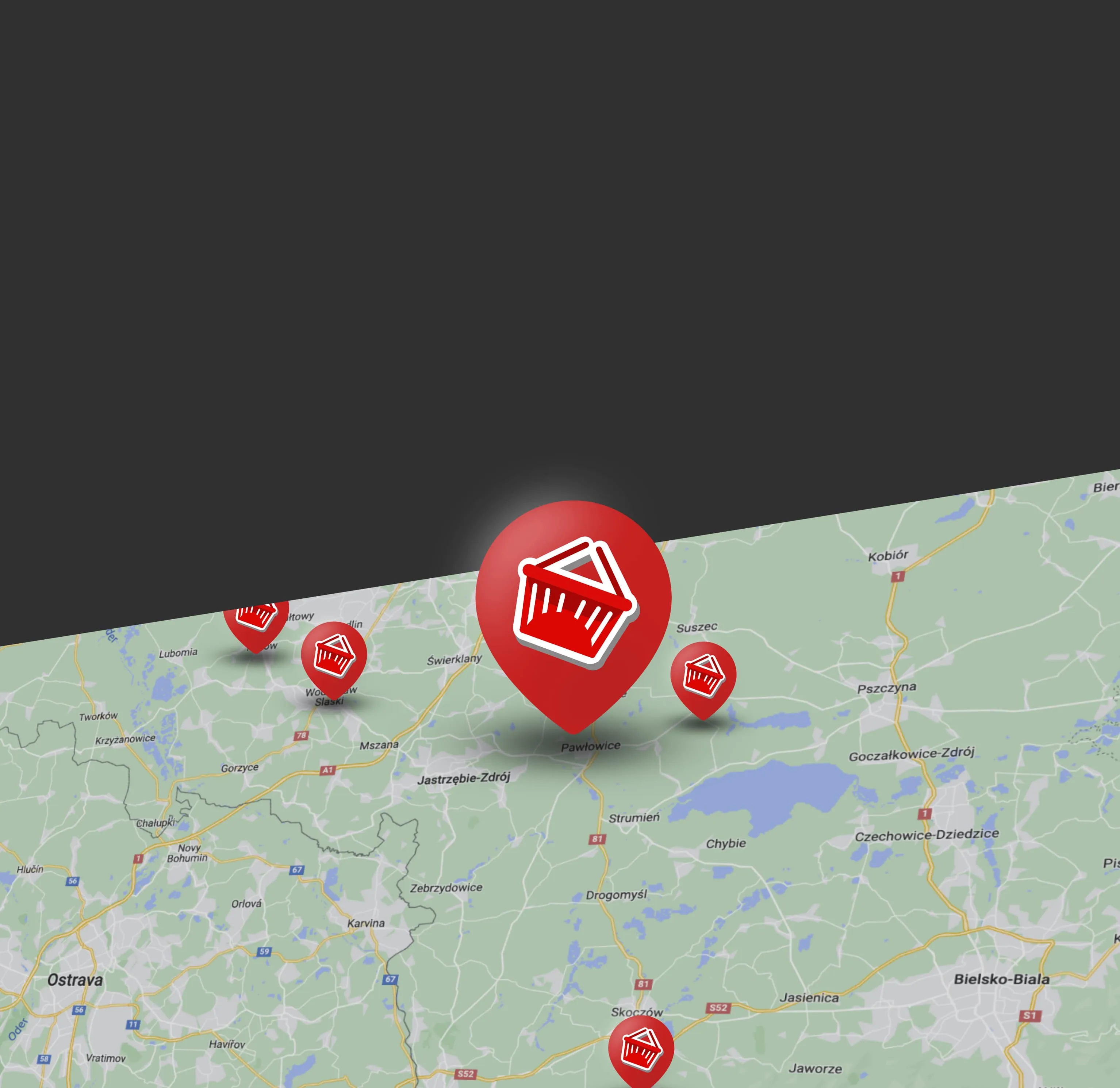 mapa sklepów bingo